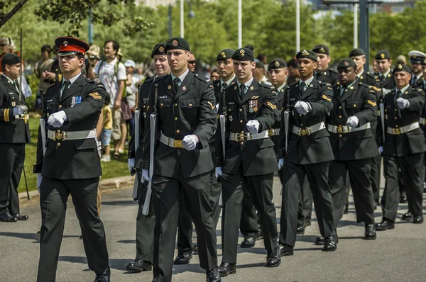 Militärparade — Stockfoto