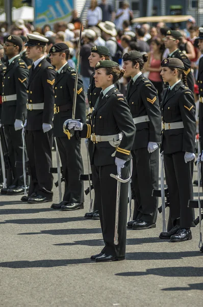 Militärparade — Stockfoto