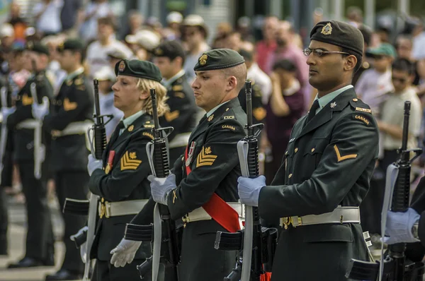 Militärparade — Stockfoto