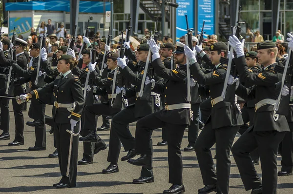 Militärparade — Stockfoto