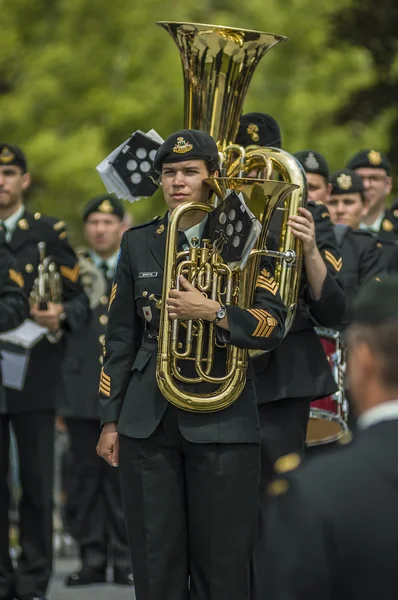 Militärparade — Stockfoto