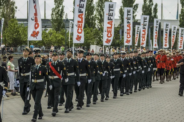 Militärparade — Stockfoto