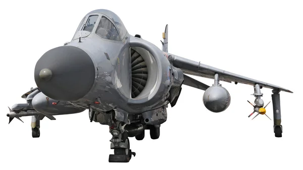 Sea Harrier Jump Jet - isolated on white — Stock Photo, Image