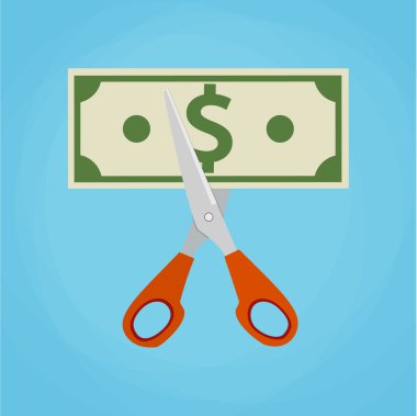 Makas kesme para faturası.