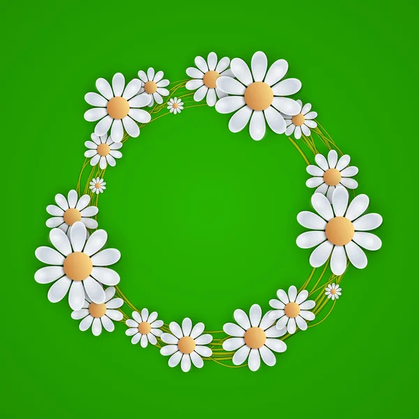 Fond floral avec marguerite , — Image vectorielle