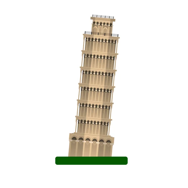 Pisa leaning tower — Stok Vektör