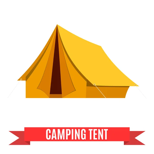 Camping tente vecteur icône. — Image vectorielle