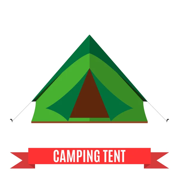 Camping tent vector icon. — Stock Vector