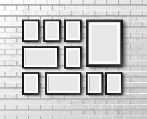 Set Realistic frame. — Stock Vector