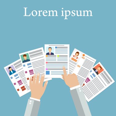 Özgeçmiş işe alım aday iş pozisyonu,