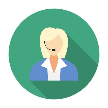 Çağrı merkezi operatörleri, kadın avatar simgeleri.
