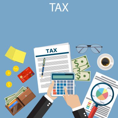 Vergi ödeme. Hükümet vergileri.