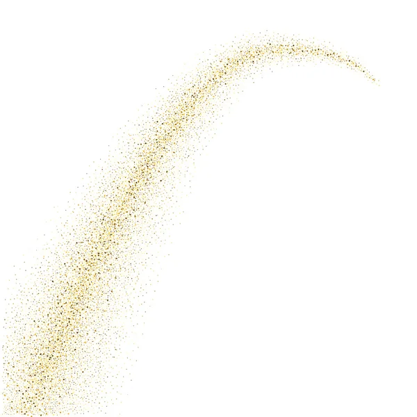 Abstracte achtergrond van het Golf van vector-goud glitter — Stockvector