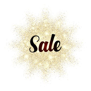 Altın parıltı sıçrama satış işareti