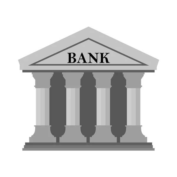 Bank pictogram op witte achtergrond. — Stockvector