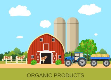 doğal ekonomi ile renkli çiftlik hayatı