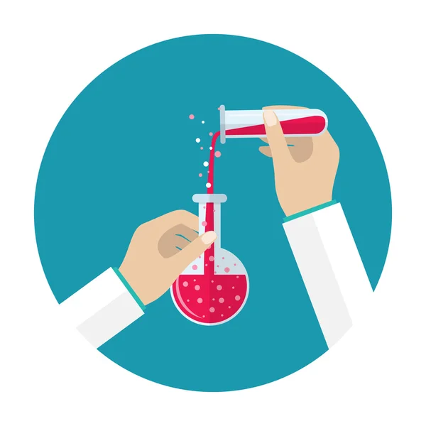 Lab buis pictogram. — Stockvector