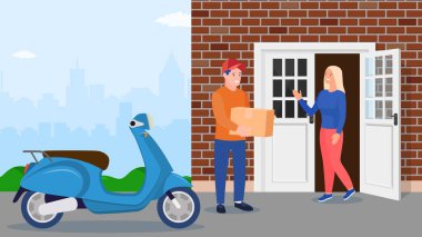 Adam karton kutuları eşyalarla bıraktı.