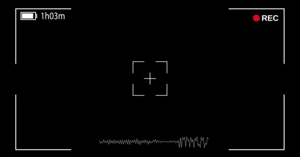 Камера Запись видоискателя. — стоковое видео