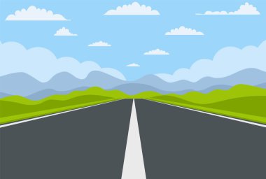 Güzel manzaralı otoban gezisi.