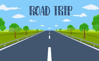 Güzel manzaralı otoban gezisi.