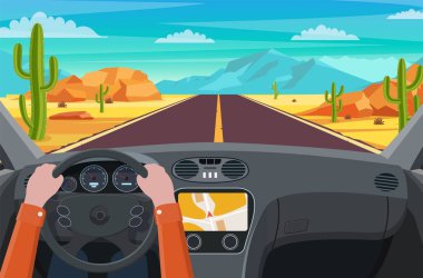 Çölde yol