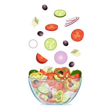 Taze Yunan salatası