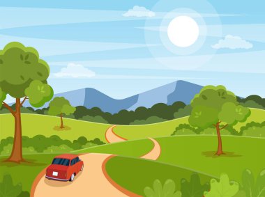 Bahar Manzarası arkaplanı