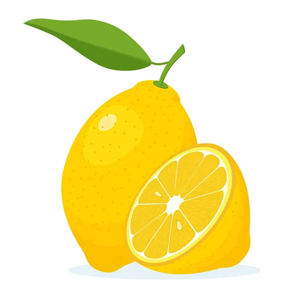 Świeża ikona cytryny — Wektor stockowy