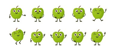 Çizgi film komik meyveler.