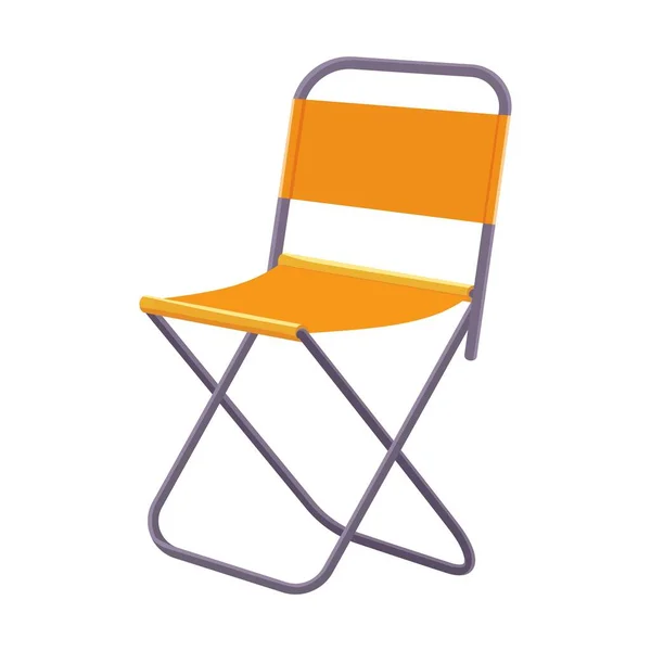 Klappbarer Camp Chair Cartoon — Stockvektor