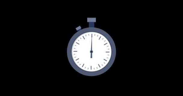 Stopwatch video animatie. — Stockvideo