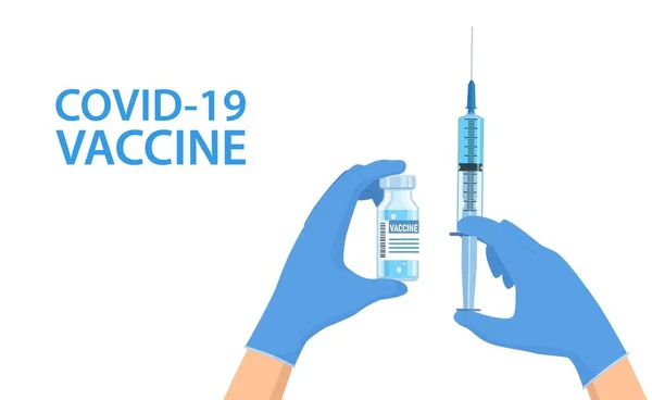 Coronavirus-Impfstoff Covid-19 — Stockvektor