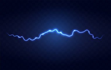 Şimşek etkisi. Gerçekçi elektrik şimşeği,