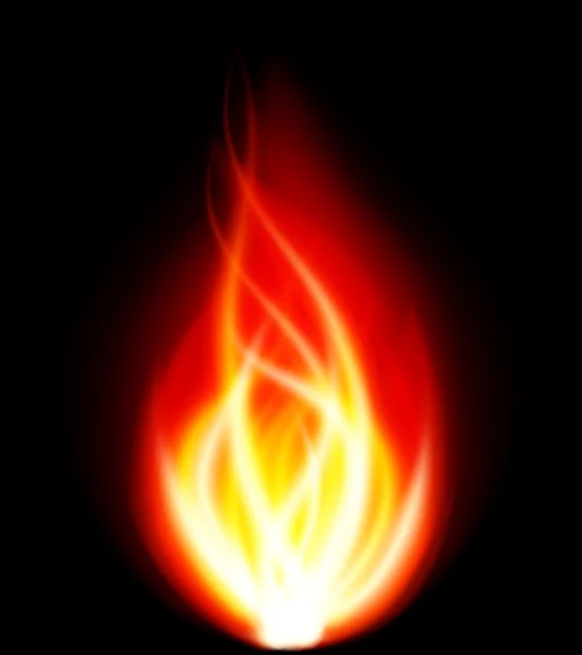 Arde flacără foc vector fundal — Vector de stoc