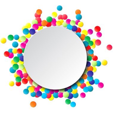 konfeti ile renkli kutlama arka plan. 