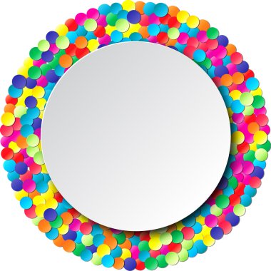 konfeti ile renkli kutlama arka plan. 