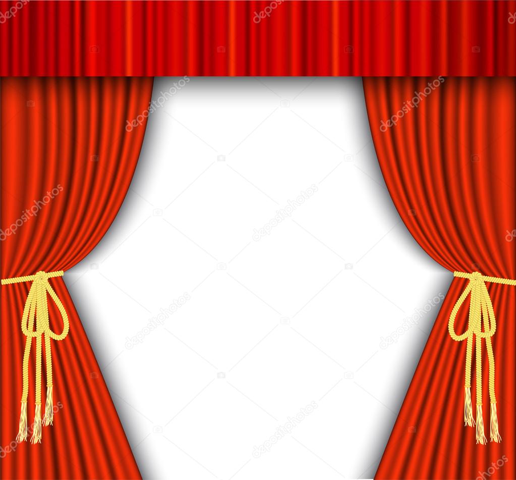 scène de théâtre avec rideau rouge — Image vectorielle drogatnev ... scène de théâtre avec rideau rouge — Image vectorielle drogatnev ...