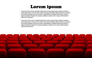 Kırmızı sinema ya da tiyatro oturma sıraları