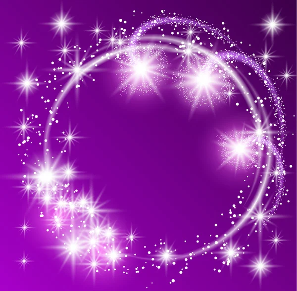 輝く紫色の背景 — ストックベクタ