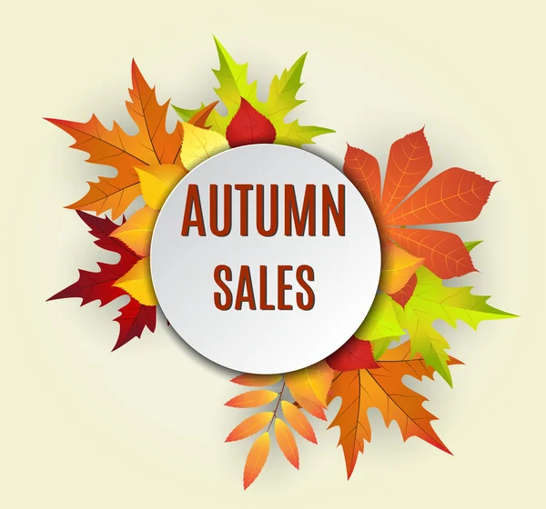 Autumn sale — Stock Vector