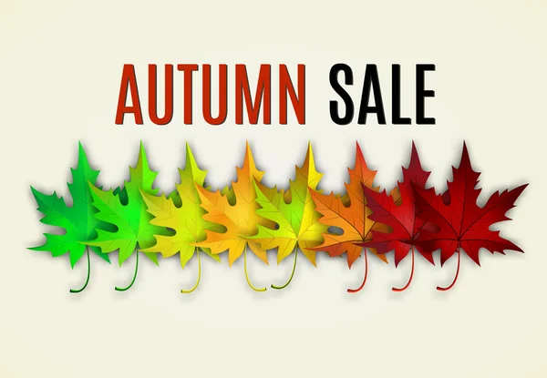 Fall sale design. — Stock Vector