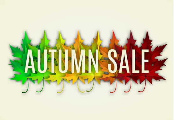 Fall sale design. — Stock Vector