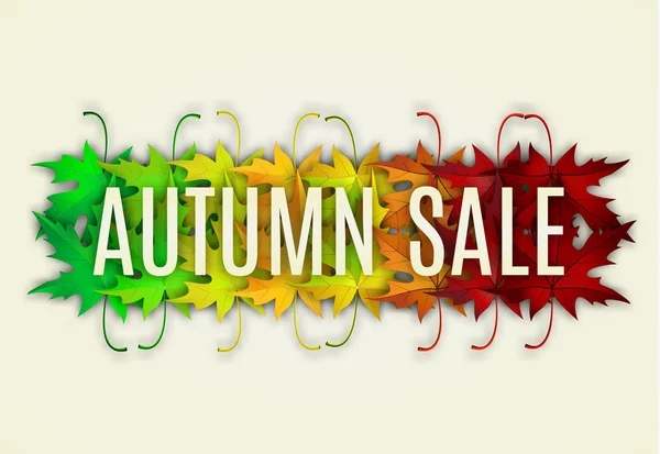 Fall sale design. — Stock Vector