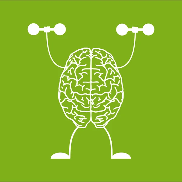 Train your brain. — Stock Vector
