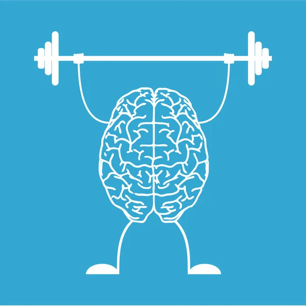 Entrena tu cerebro . — Vector de stock