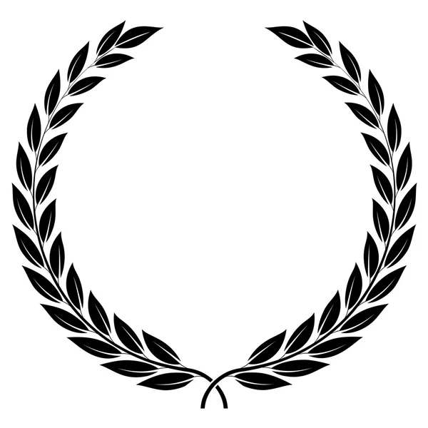 Laurel wreath - symbol of victory and achievement. — Stock Vector