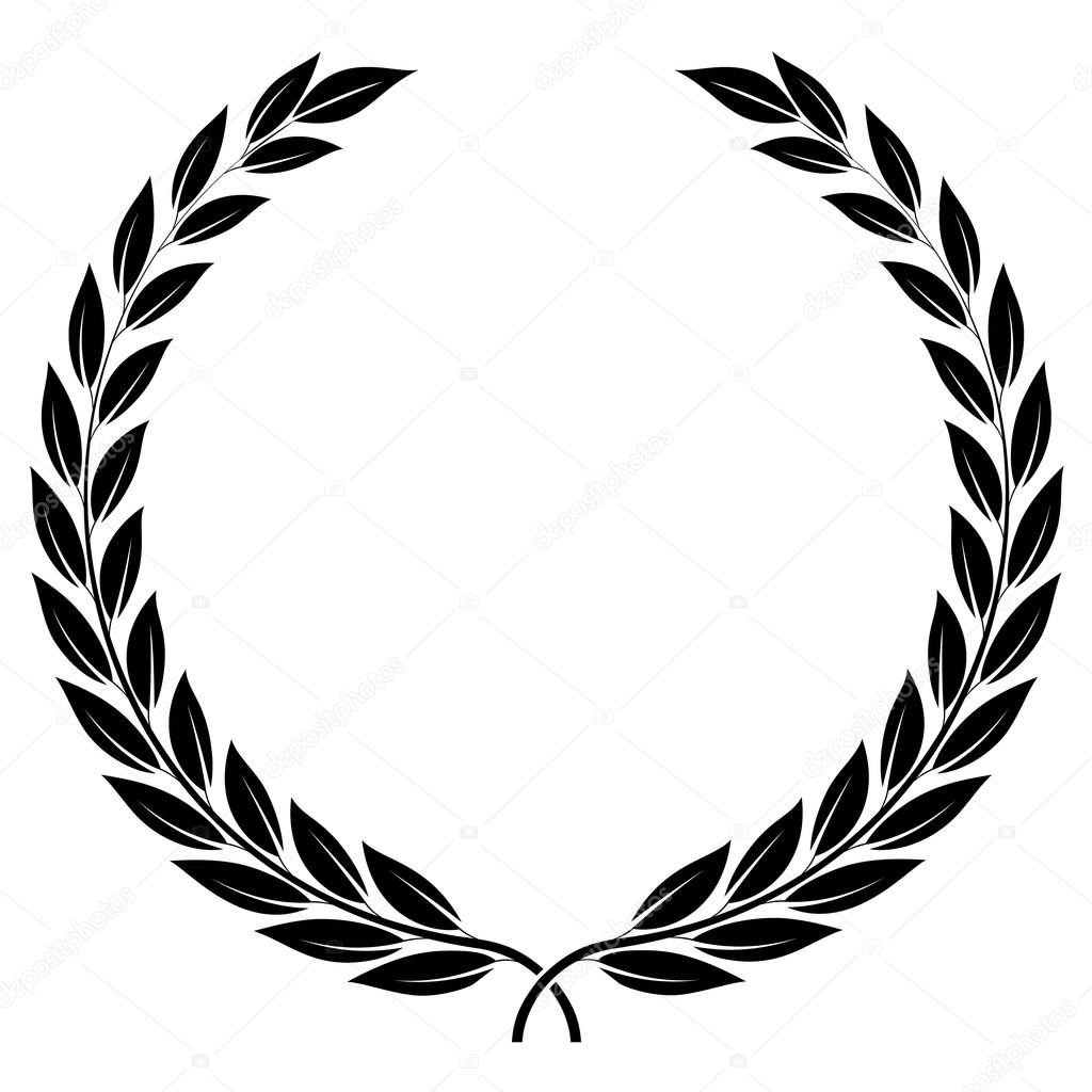 laurel wreath - symbol of victory and achievement.