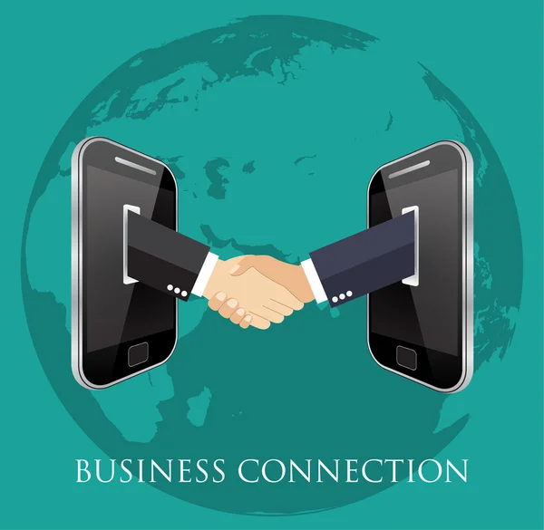 Business connection and relations. — Stock Vector