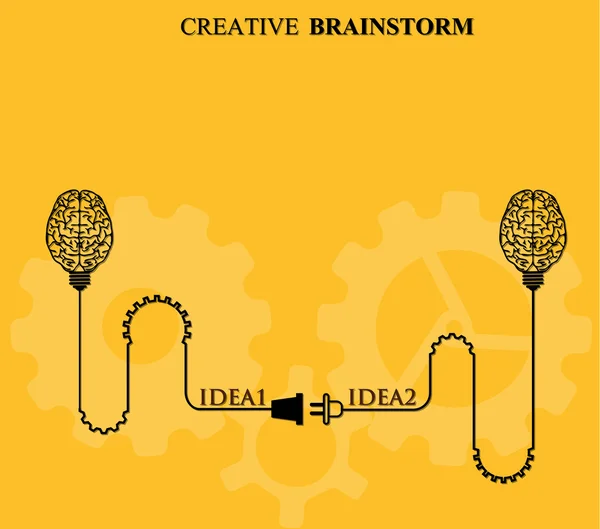 Negócio criativo conceito brainstorm — Vetor de Stock